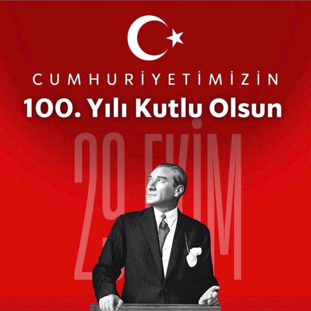 Ünlülerden 29 Ekim Cumhuriyet Bayramı ve Cumhuriyet’in 100. yılı kutlama mesajları 18 Ünlülerden 29 Ekim Cumhuriyet Bayramı ve Cumhuriyet'in 100. yılı kutlama mesajları - 17