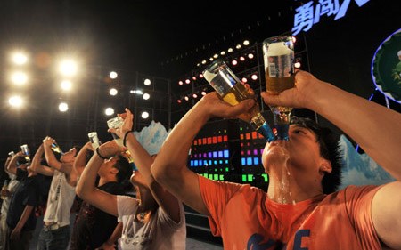 Beer dancing party fan photos