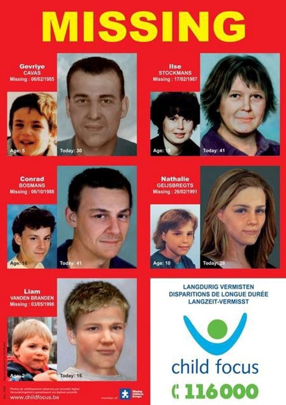 Belçika'da bin 720 çocuğun kayıp olduğu açıklandı.