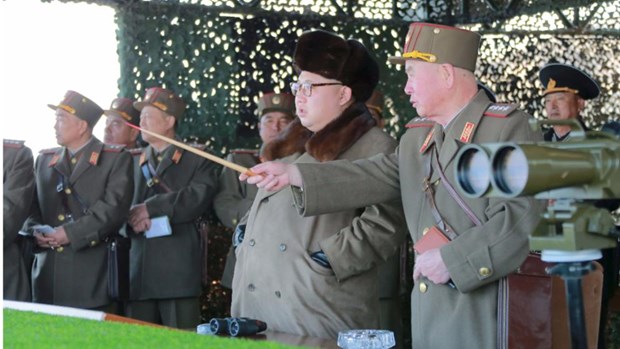 Güney Kore ve ABD'yi Kore yarımadasında "savaş çıkarmak"la suçlayan Kuzey Kore lideri Kim Jong Un iki ülkeyi nükleer silahla tehdit etti. En-ufak-tahrik-kul-yiginina-dondurur,aTEp3rGTaUKpLXFDa4VZ6Q