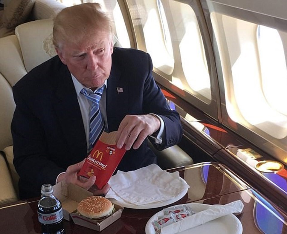 Hacker'lar tarafından paylaşılan mesajda Trump'ın seçim döneminde kişisel Instagram hesabından paylaştığı bu kareye de gönderme yapıldı.