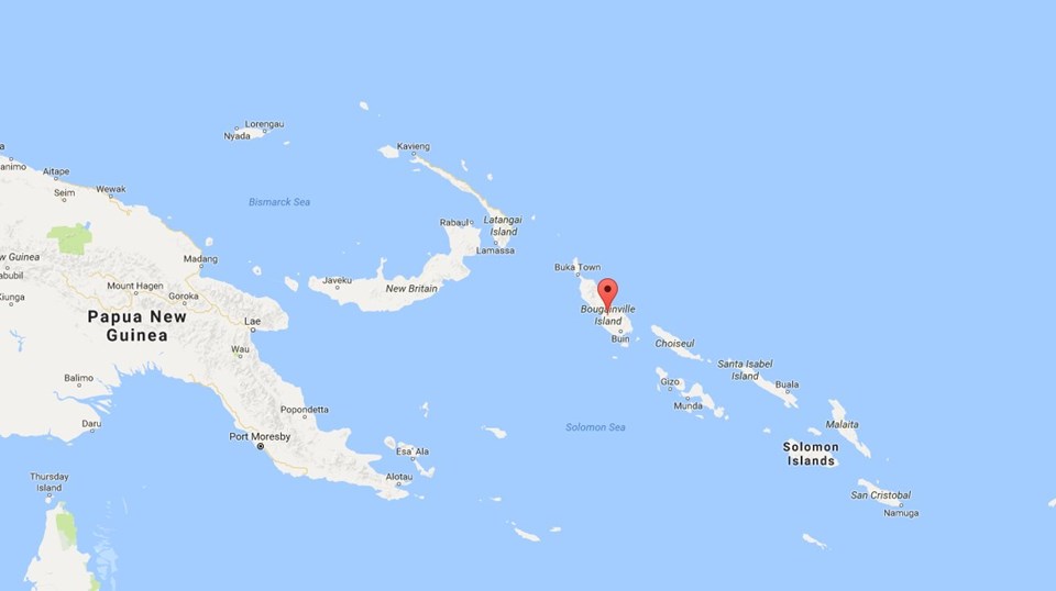 Papua Yeni Gine'deki deprem yaklaşık 300 bin nüfuslu Bougainville adasında meydana geldi.