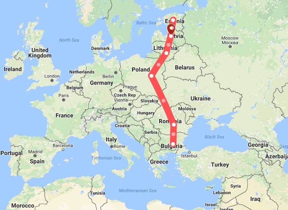 NATO füze savunma kalkanını yerleştireceğini açıkladığı ülkeler. Kaliningrad ise bu ülkelerin batısında, Rusya anakarasından ayrı bir şekilde Baltık Denizi'nde bulunuyor.