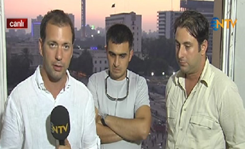NTV muhabiri Can Ertuna, Murat Uslu (sağda) ve Zafer Karakaş ile görüştü.