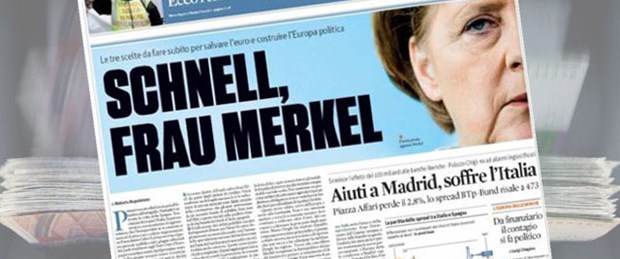 İtalyanlardan Almanca çağrı: Acele et Merkel