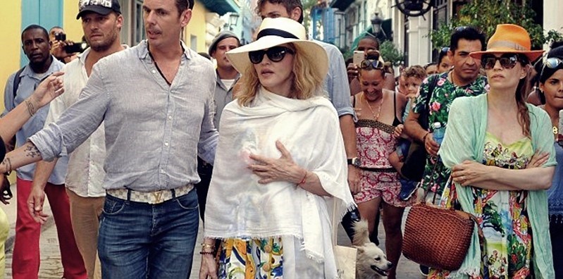 ABDli Madonna, 58. doğum gününü Kübanın başkenti Havanada kutladı.