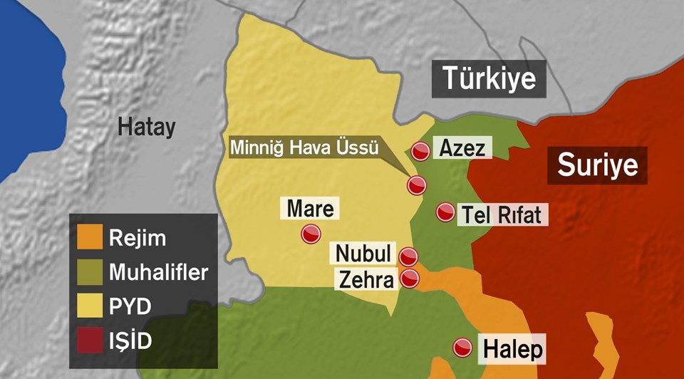 Kilis'in güneyi son durum: Suriyeli muhalifler IŞİD, PYG ve Esad güçleri arasında sıkıştı.