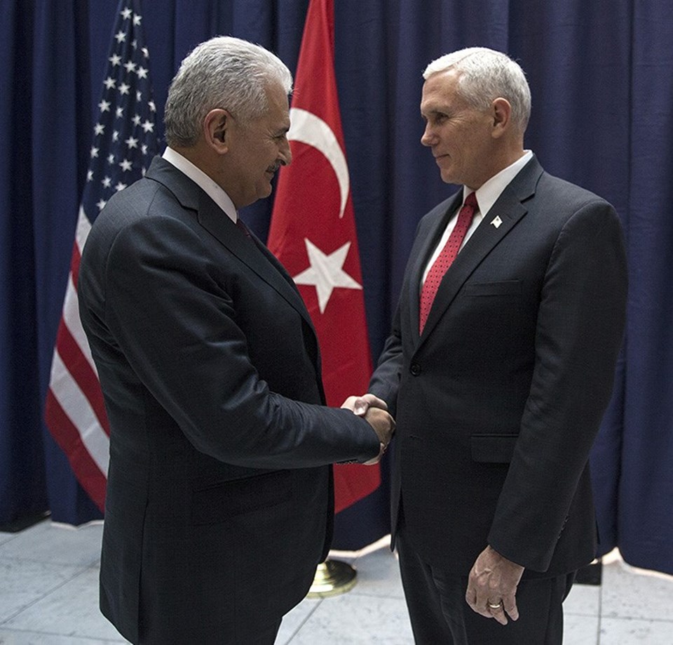 Yıldırım, ABD Başkan Yardımcısı Mike Pence ile görüştü