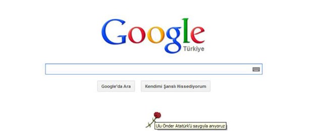 Google Atatürk'ü andı