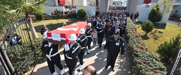 Şehit polis son kez sevdiği mekanda
