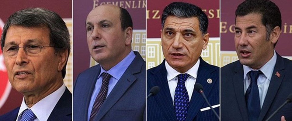 Soldan sağa sırasıyla (Yusuf Halaçoğlu, İsmail Ok, Nuri Okutan, Sinan Oğan)