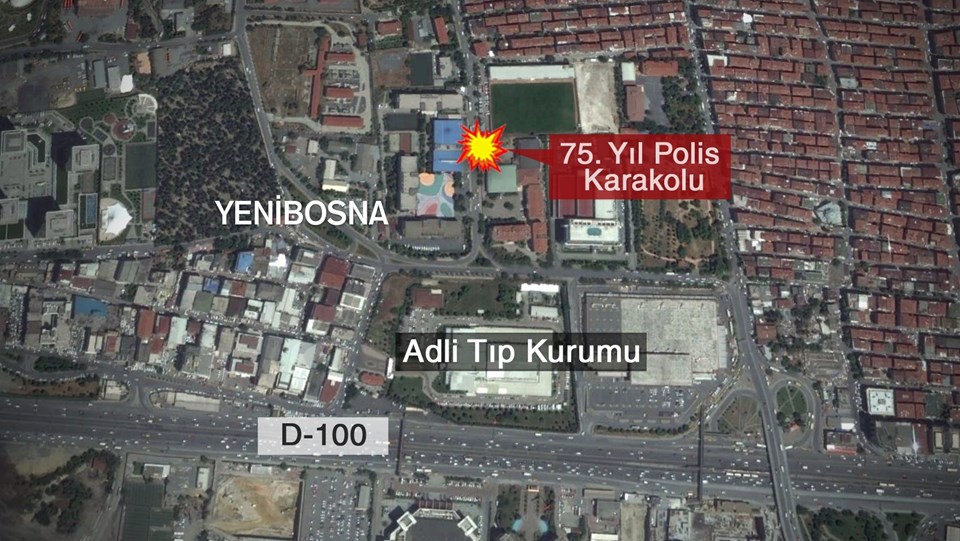 Patlamanın olduğu nokta, polis karakolunun yanısıra, askerlik şubesi, Adli Tıp Kurumu ve birçok okula da yakın bulunuyor.