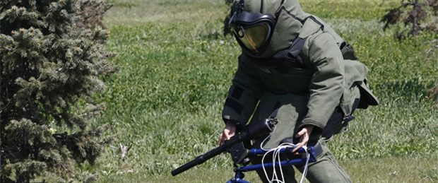 Taşıdığı bomba örgüt üyesinin sonu oldu