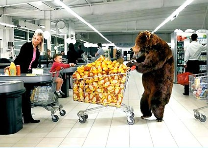 Медведь с медом фото