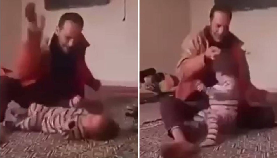 Çocuğuna acımasızca şiddet uyguladı, tutuklandı