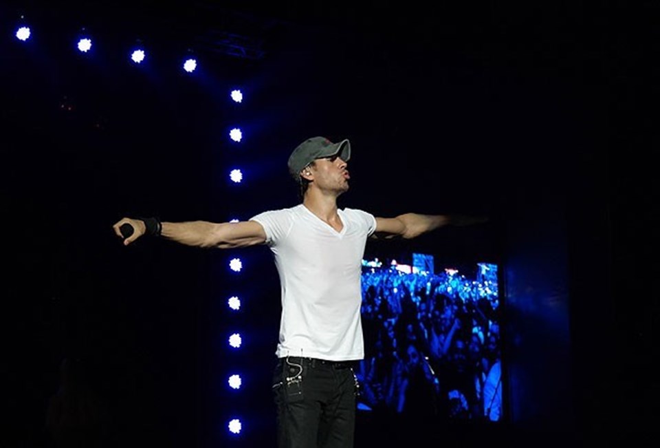 Enrique Iglesias'ın İstanbul'da konser verdi.