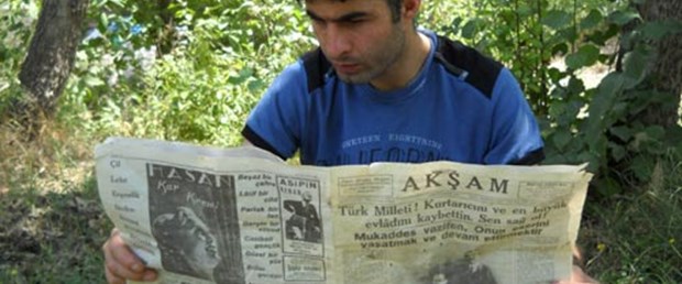 Manşetinde Atatürk'ün ölüm haberi var