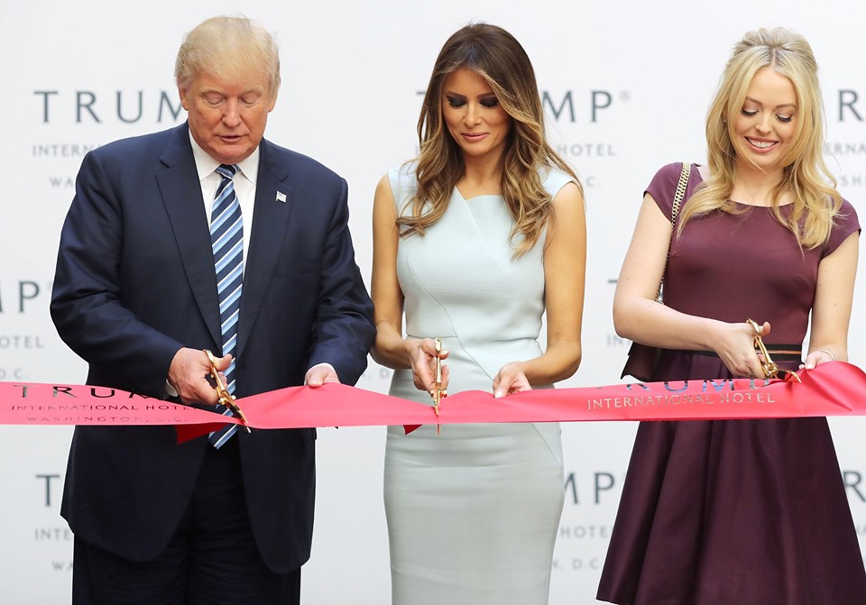 Donald Trump, Melania Trump ve Tiffany Trump