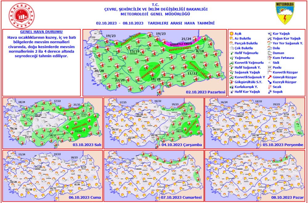 11 il için sarı ve turuncu kodlu uyarı (Yağışlar ne kadar devam edecek?) - 10