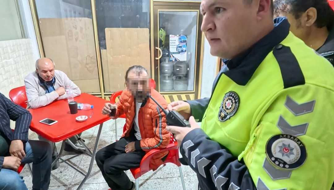 Yüksek promil alkollü halde kaza yaptı, kahveye oturup çay içti