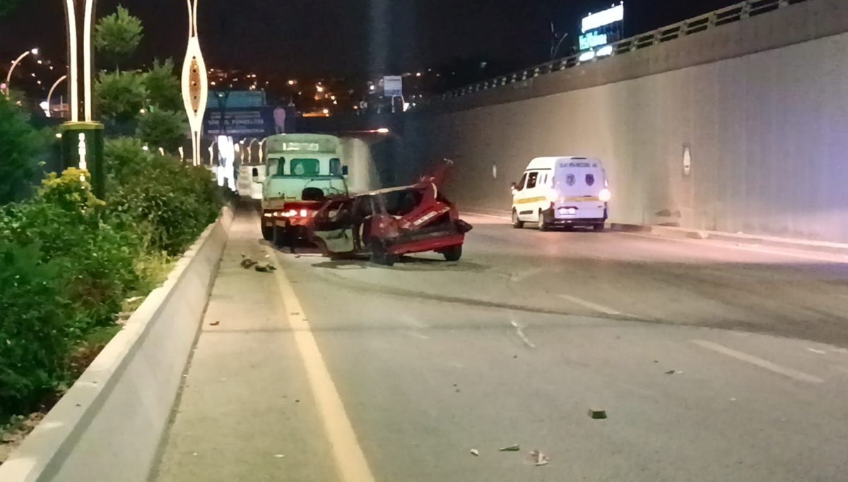 Gaziantep'te feci kaza: 1 ölü, 4 ağır yaralı