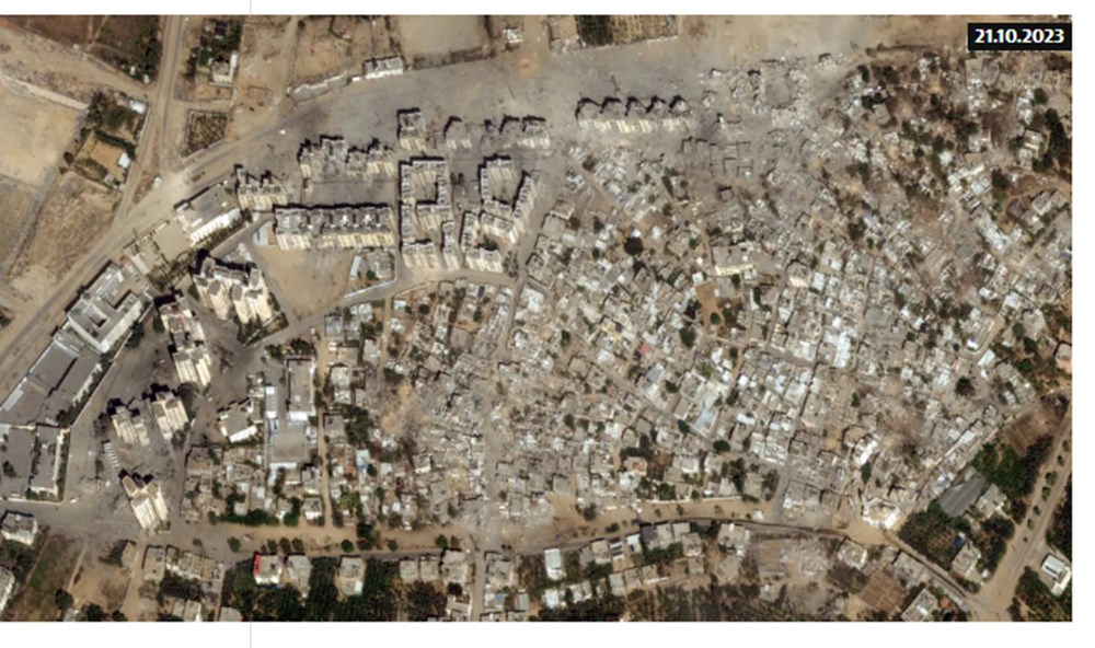 İsrail bombardımanın öncesi ve sonrasında Gazze: Yıkım uydudan görüntülendi - 2