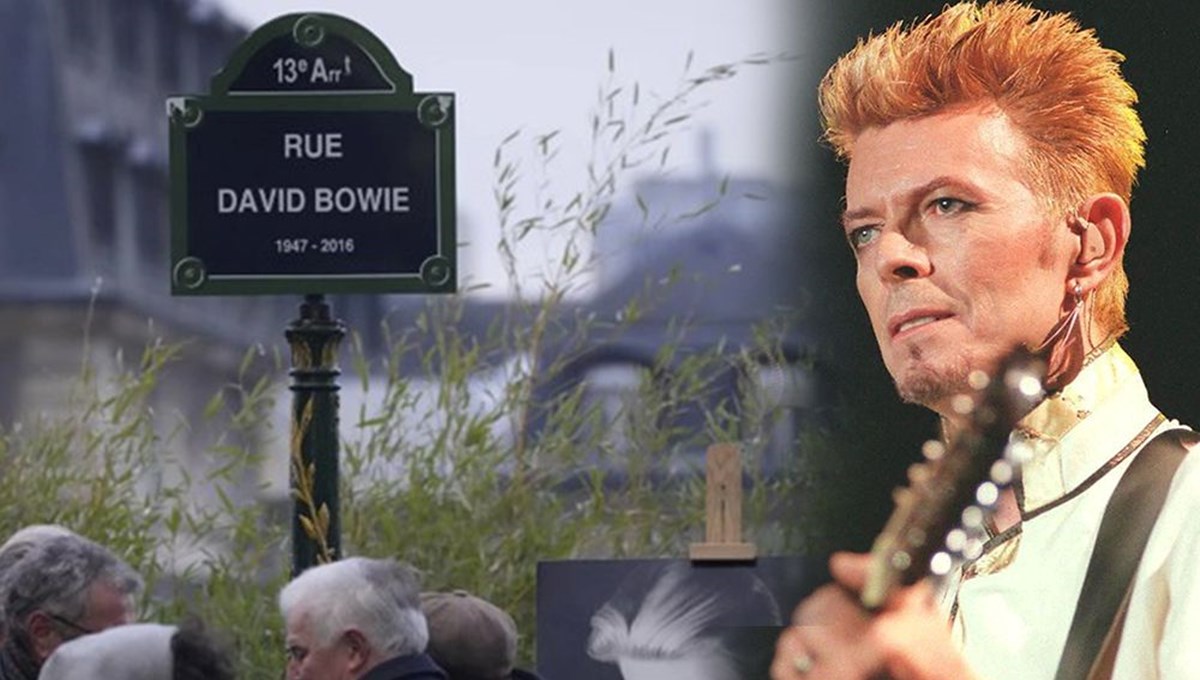 Paris'te bir caddeye müzik ikonu David Bowie'nin adı verildi