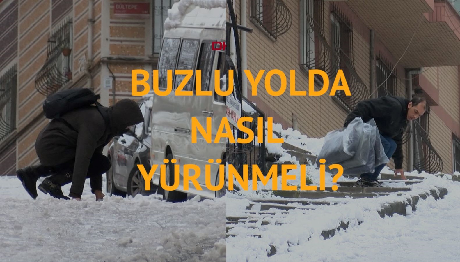 İstanbul’da sokaklar buz pistine döndü