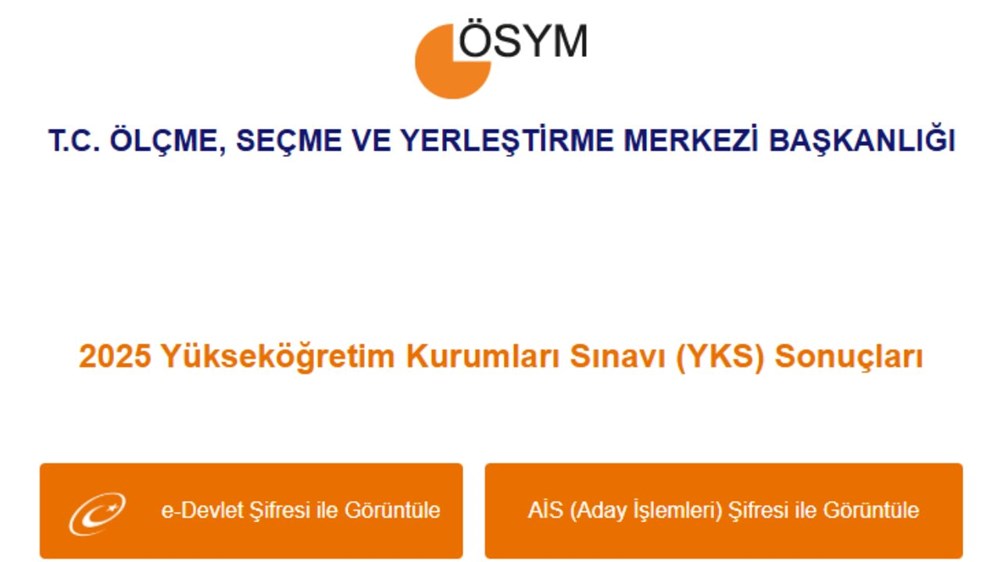 AÇIKLANDI | YKS sonuçları sorgulama ekranı 2025: osym.gov.tr üniversite sınavı (YKS) sonuçları tıkla sorgula - 1