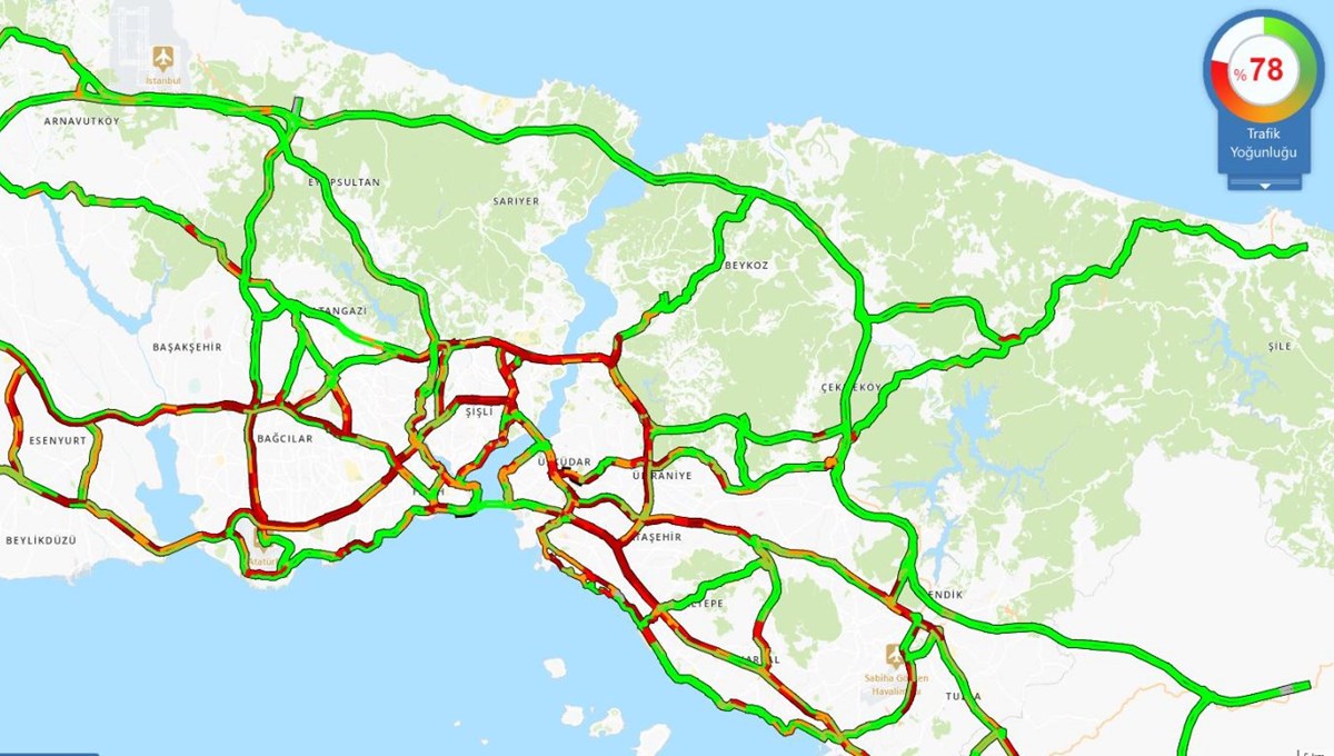 İstanbul trafiğinde 