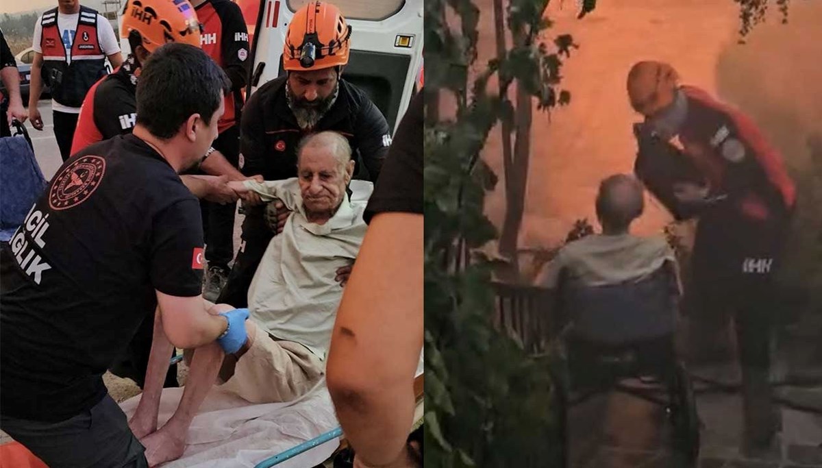 İzmir'deki yangında mahsur kalanlar böyle kurtarıldı