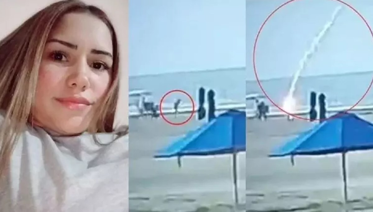 Plajda kadının üstüne yıldırım düştü: O anlar kamerada Plajda kadının üstüne yıldırım düştü: O anlar kamerada