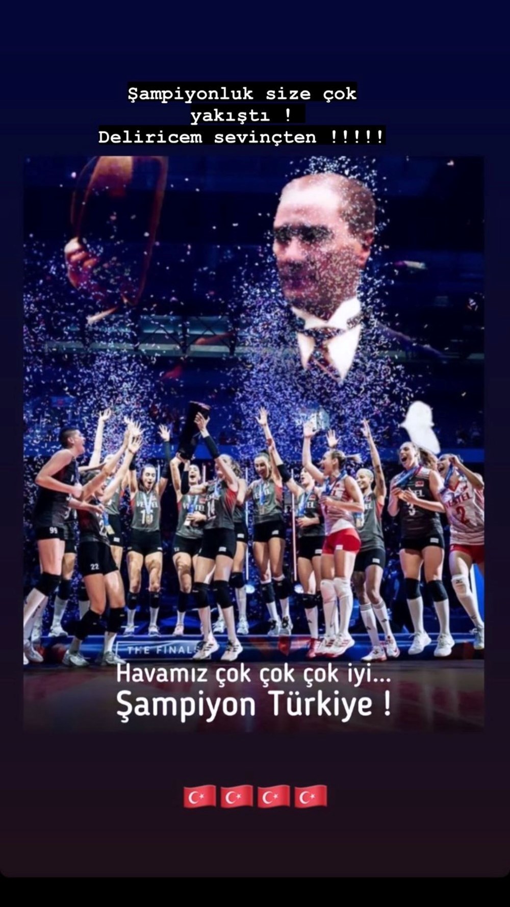 Ünlü isimlerden Filenin Sultanları'na: Şampiyonluk size çok yakıştı - 3