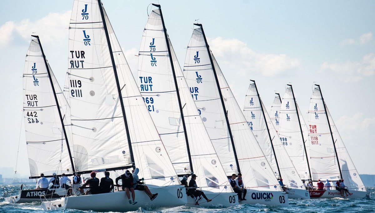 12. TAYK Slam-Eker Olympos Regatta Yelken Yarışları’nda, J/70 sınıfı yarışları tamamladı