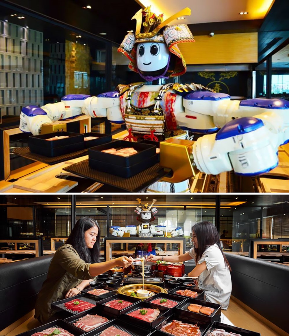 Рестораны куда. Hajime Robot Restaurant ресторан в Бангкоке. Ресторан с роботами, Таиланд.. Ресторан роботов в Токио. Ресторан роботов – Бангкок (Таиланд)..