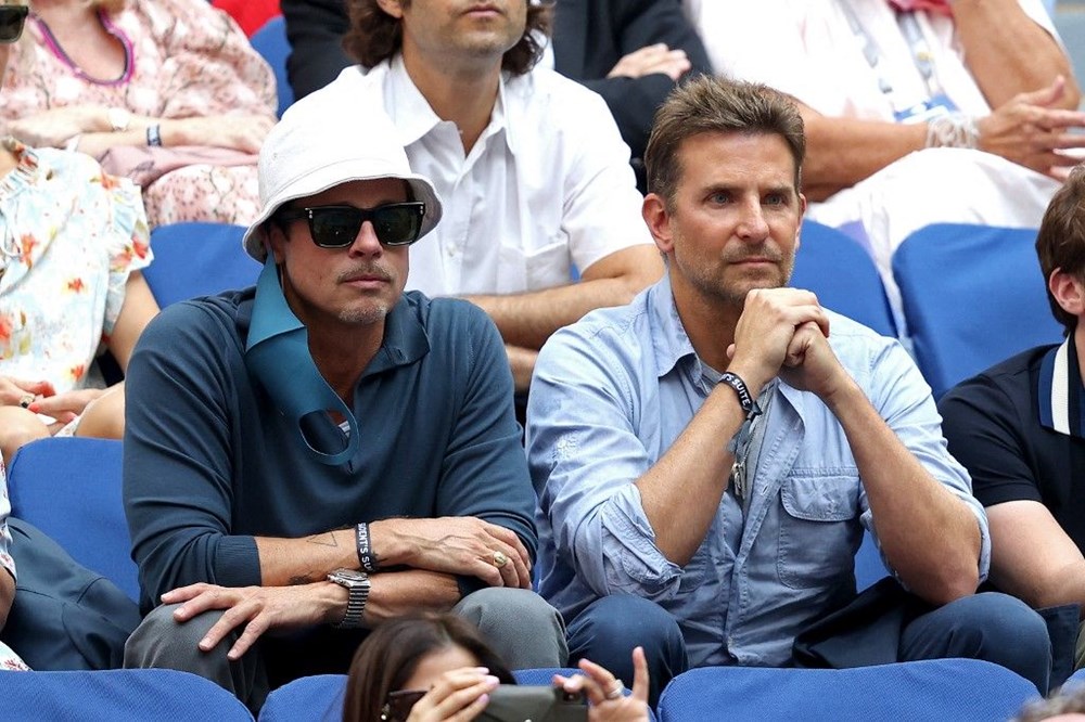 Brad Pitt ve Bradley Cooper tenis maçında - 6