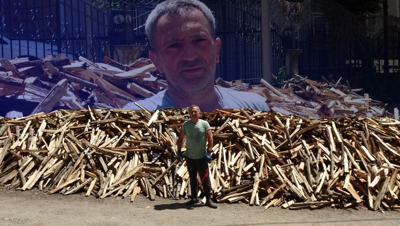Odun kırarak ayda 80 bin lira kazanıyor