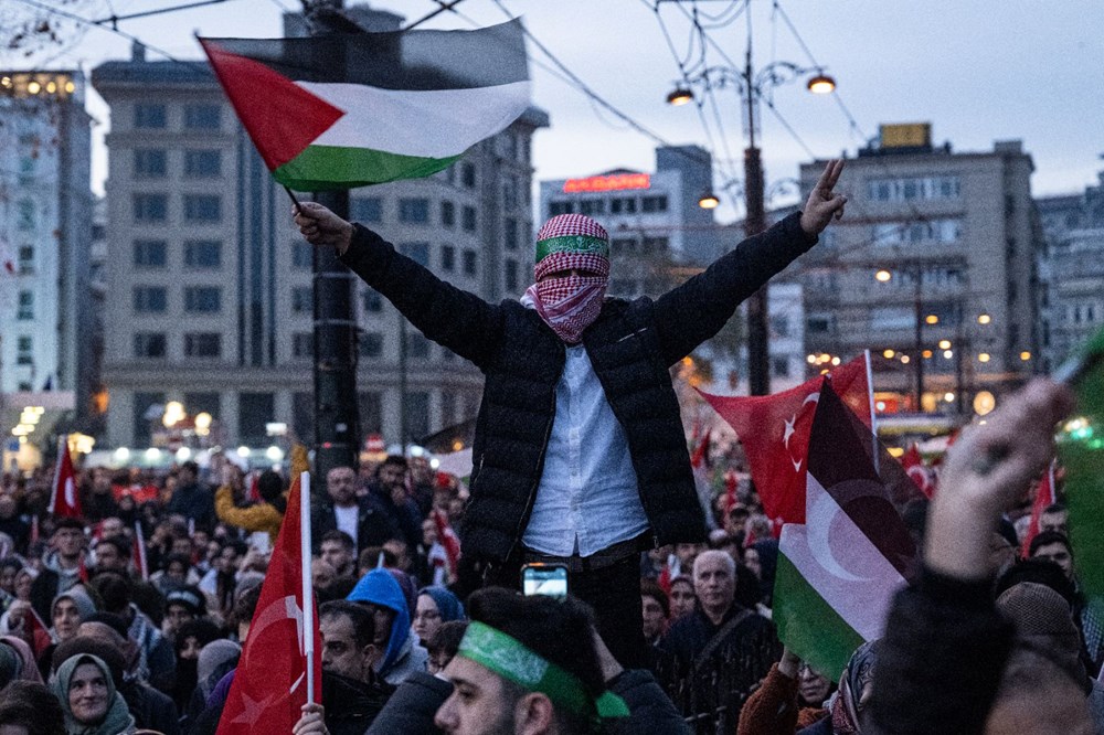 İstanbul'da şehitler ve Gazze için yürüyüş - 9