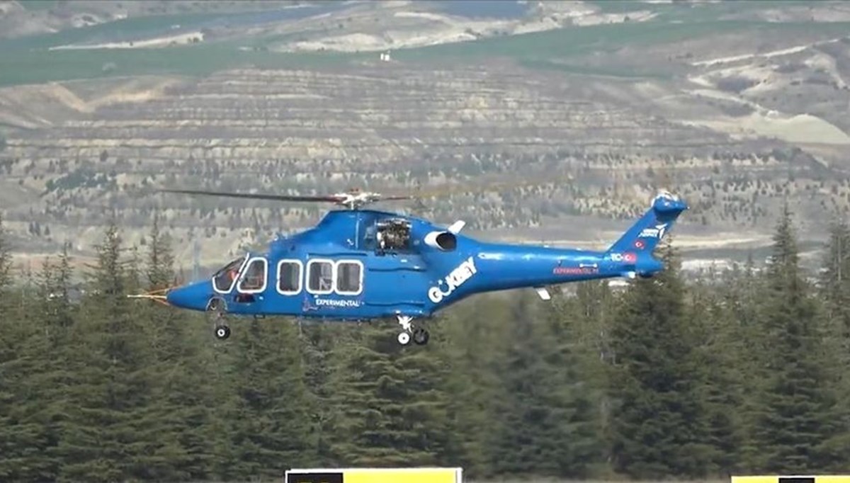 GÖKBEY helikopteri yerli motorla uçtu