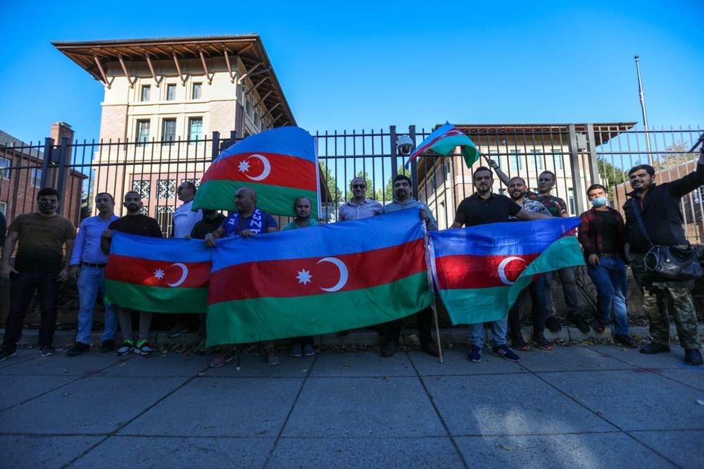 Beyaz Saray önünde Azerbaycan'a destek mitingi düzenlendi - 21