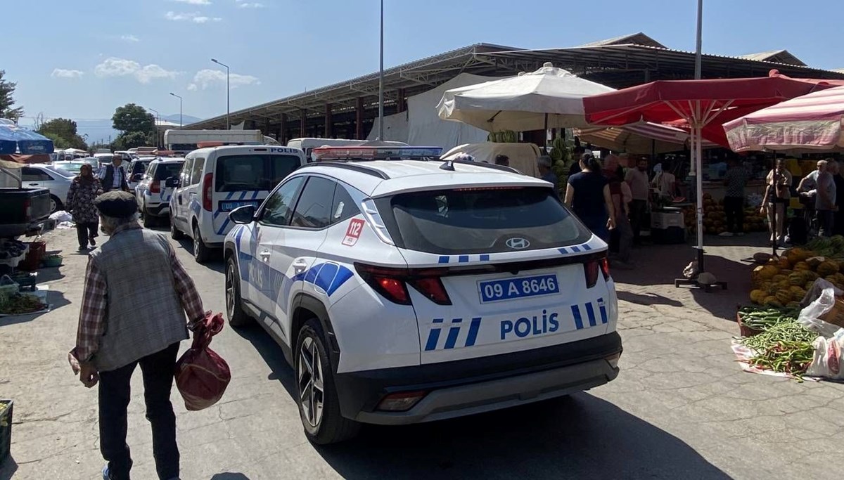 Pazar yerinde bıçaklı akraba kavgası