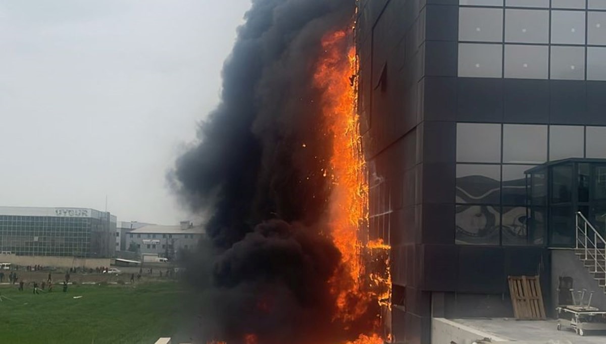 Ankara'da fabrika yangını