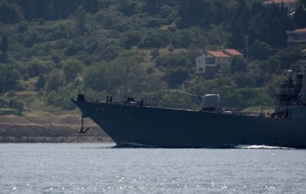 ABD savaş gemisi, Çanakkale Boğazı'ndan geçti - 1