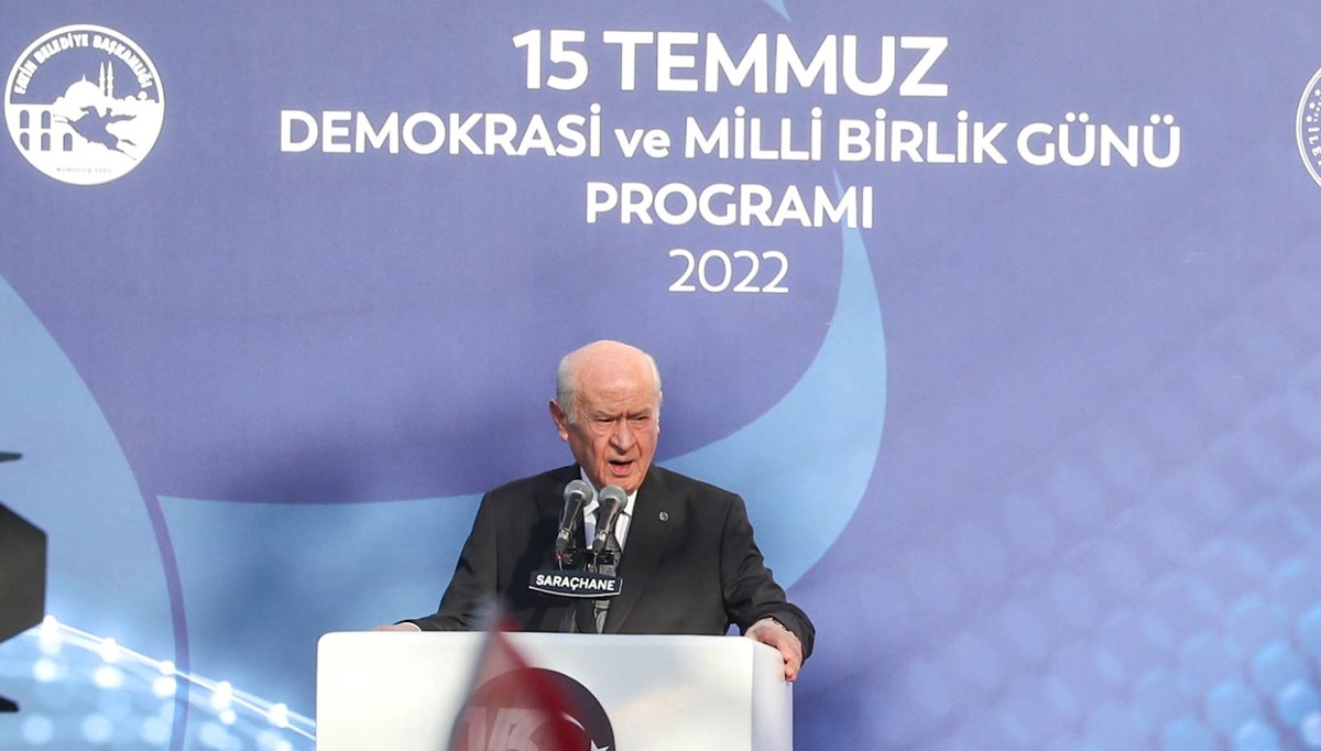Bahçeli: Milli birlik ve dayanışma ruhu FETÖ'nün hesaplarını boşa çıkarmıştır