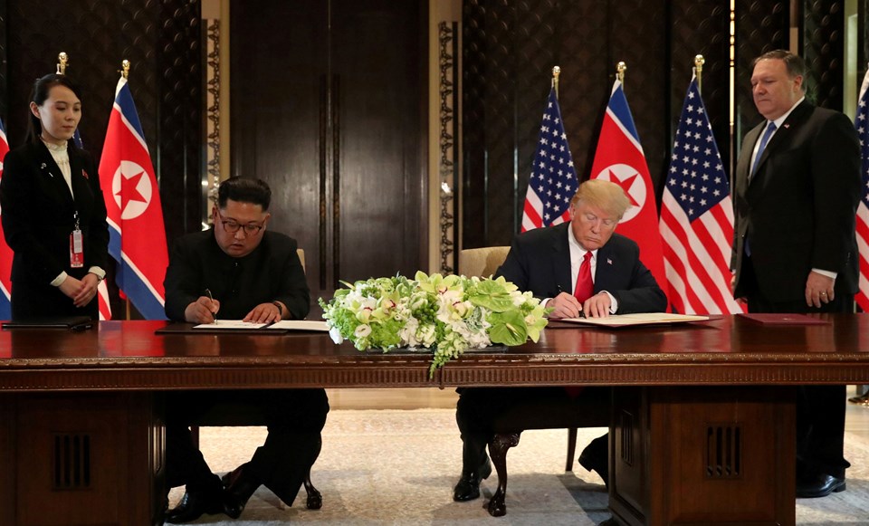 SON DAKİKA: Donald Trump-Kim Jong-un zirvesi ( ABD-Kuzey Kore Singapur'da buluştu) - 2