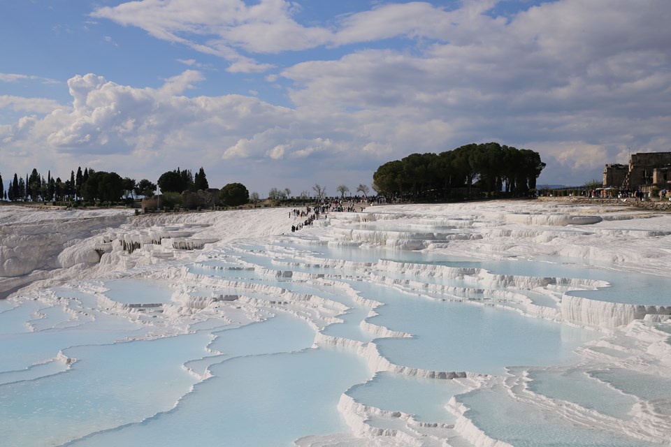 Pamukkale'yi bayram tatilinde 53 binden fazla turist ziyaret etti - 1