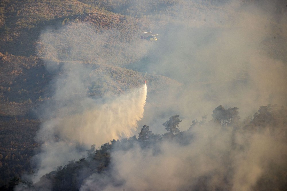 Marmaris'te orman yangını: Bakanlar son durumu açıkladı - 45