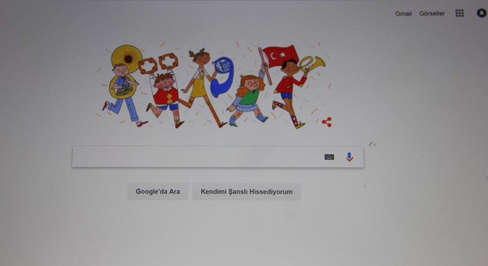 Google 23 Nisan Ulusal Egemenlik ve Çocuk Bayramı'nı doodle ile kutladı - 1