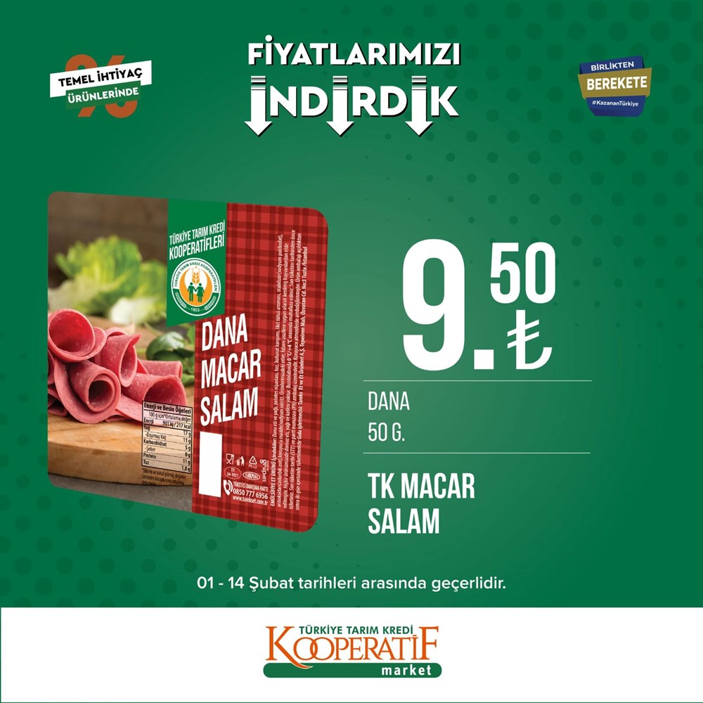 Tarım Kredi Kooperatif Market güncel indirimli ürünler listesini paylaştı Tarım Kredi Kooperatif Market yeni indirimli ürünler listesi belli oldu (1-14 Şubat güncel indirimli ürünler kataloğu) - 26