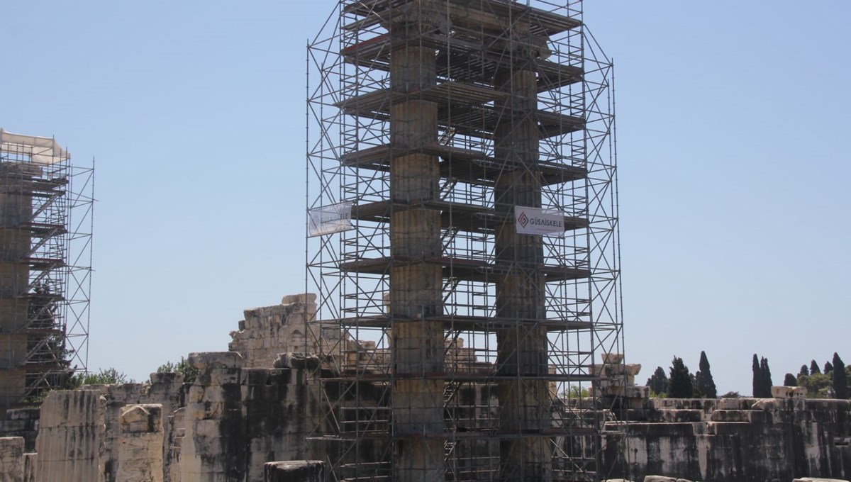 Tarihi Apollon Tapınağı’nda restorasyon